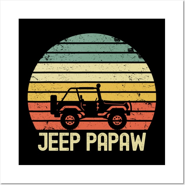 Jeep Papaw Vintage Jeep Wall Art by Oska Like